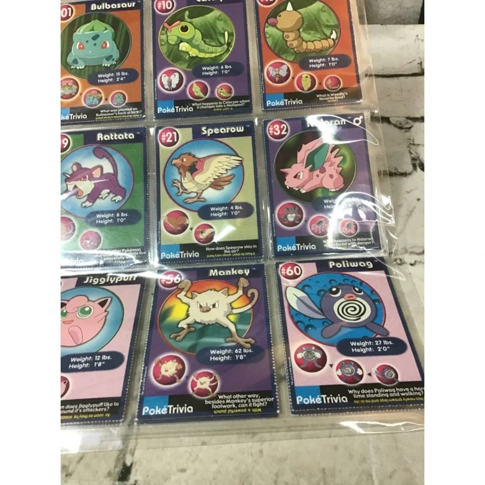 Pokemon Poketrivia Cards Burger King 1999 Lot of 18 cards‎